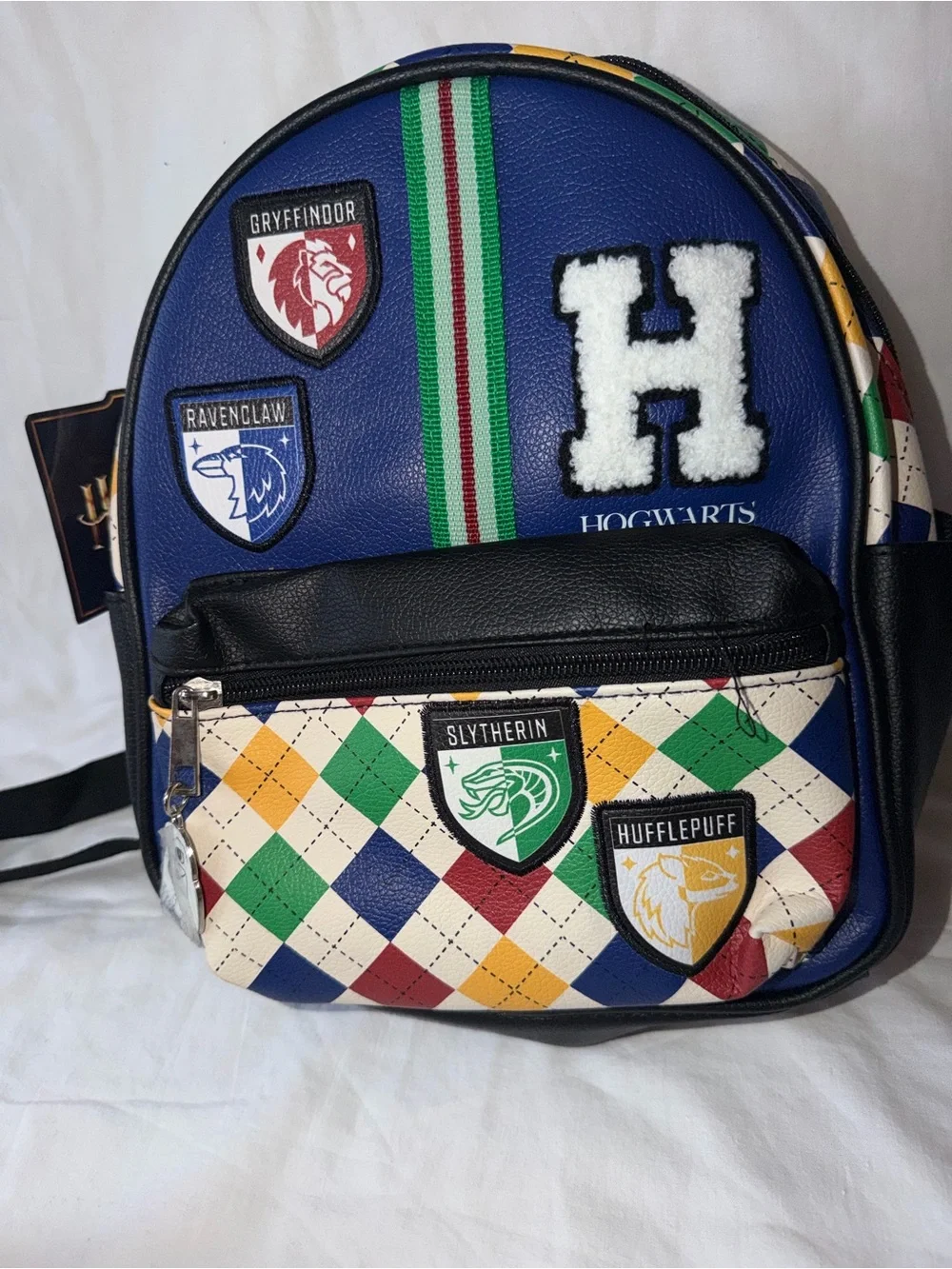 Hogwarts Patch Mini Backpack - Blue Multicolor